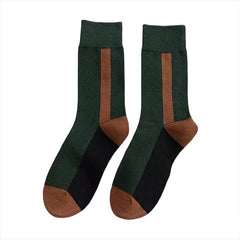 Crew-Socken mit Farbblock-Muster