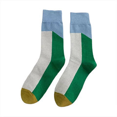 Crew-Socken mit Farbblock-Muster
