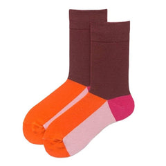 Crew-Socken mit Farbblock-Muster