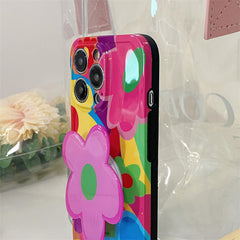 Funda para iPhone con flores de colores