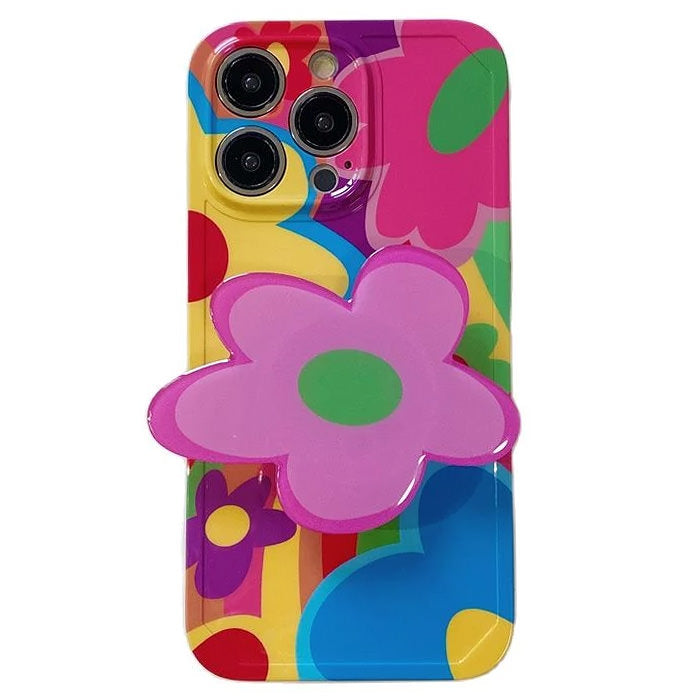 Funda para iPhone con flores de colores