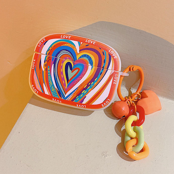 Colorful Heart AirPods Case