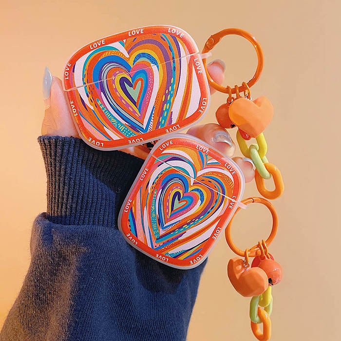 Colorful Heart AirPods Case