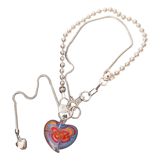 Colorful Heart Necklace