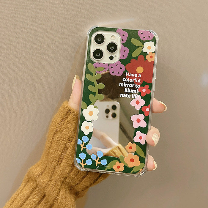 Funda para iPhone con espejo colorido