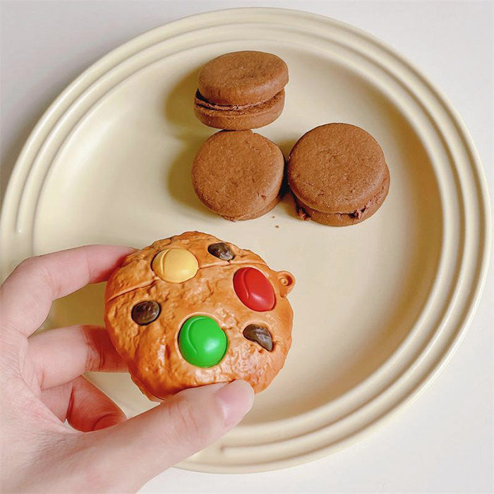 Estuche para AirPods con forma de galleta 