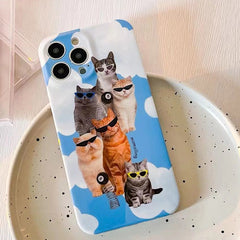 Funda para iPhone con gatos geniales