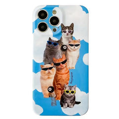 Funda para iPhone con gatos geniales