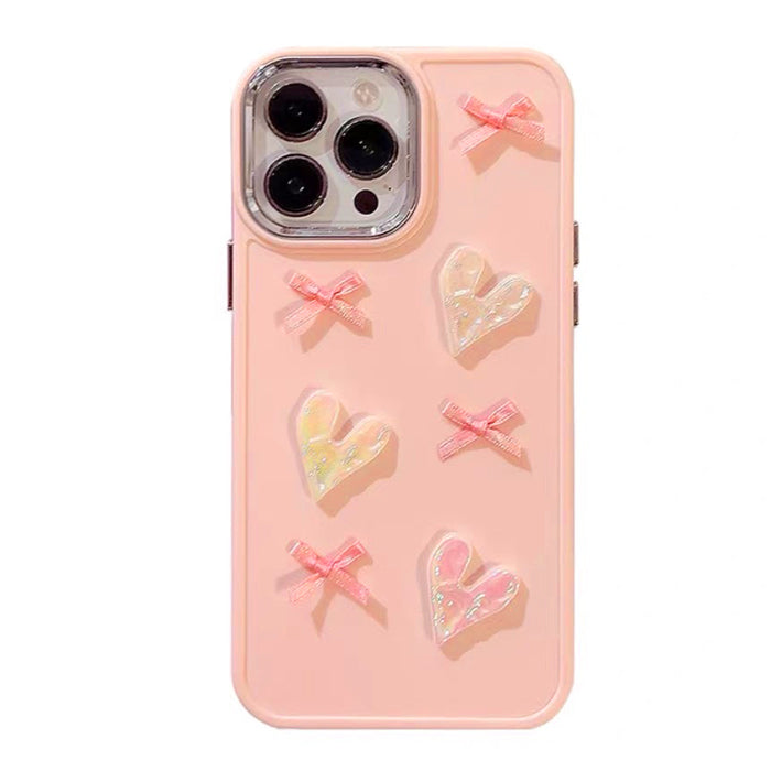 Funda para iPhone con lazo estético Coquette