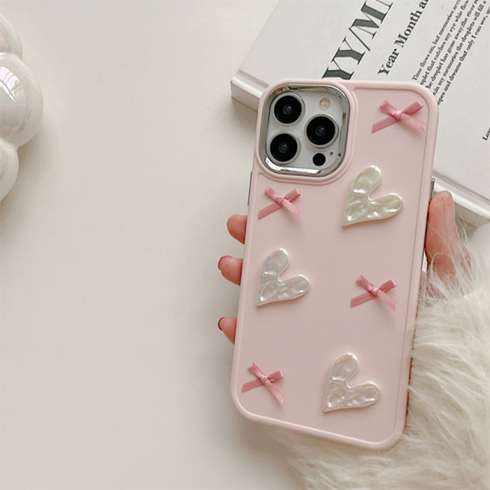 Funda para iPhone con lazo estético Coquette