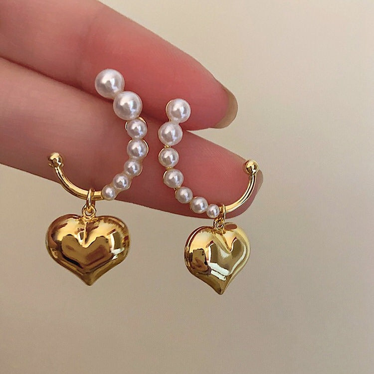 Coquette Aesthetic Mini Heart Earrings