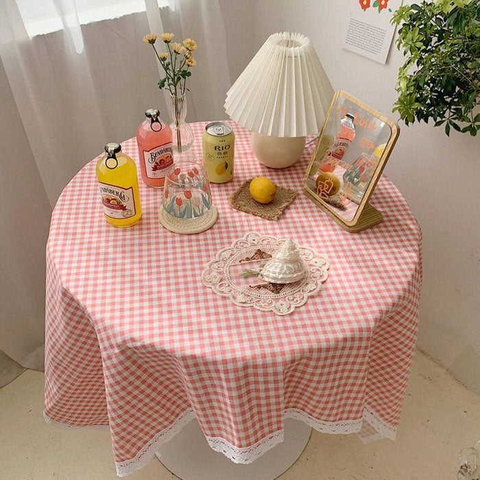 Cottagecore Gingham Tablecloth