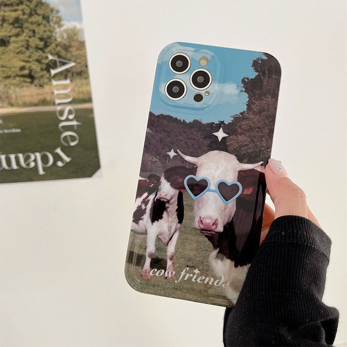 Funda para iPhone Cow Friends