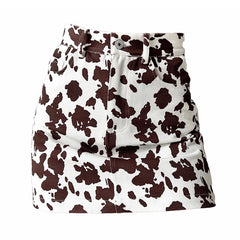 Cow Print Teen Craft Skirt