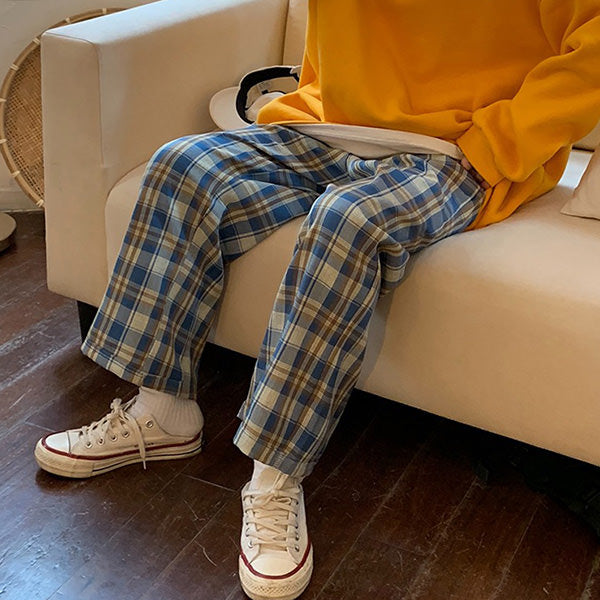 Cozy Up Plaid Trousers