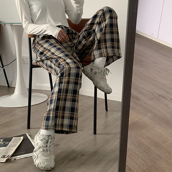 Cozy Up Plaid Trousers