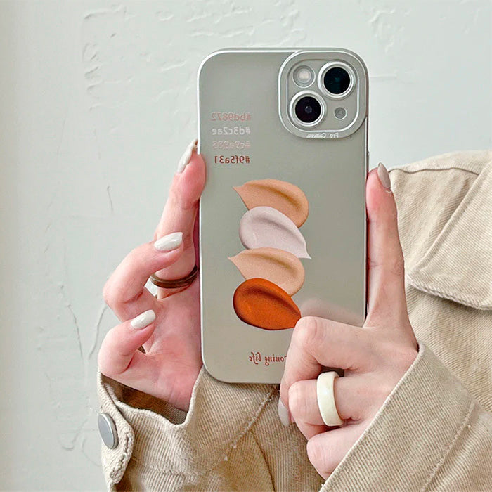 Funda para iPhone en colores crema