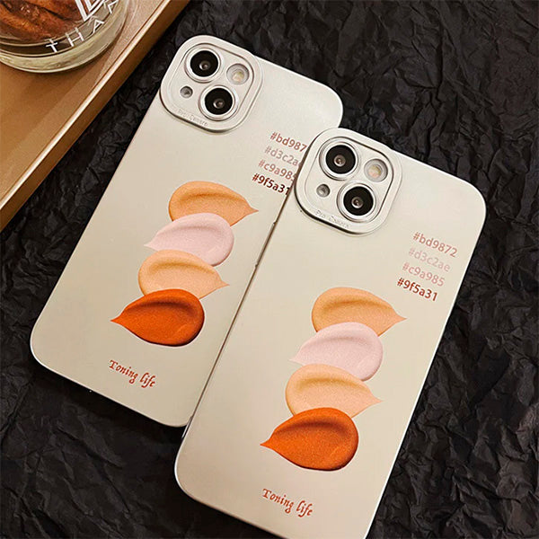 Funda para iPhone en colores crema