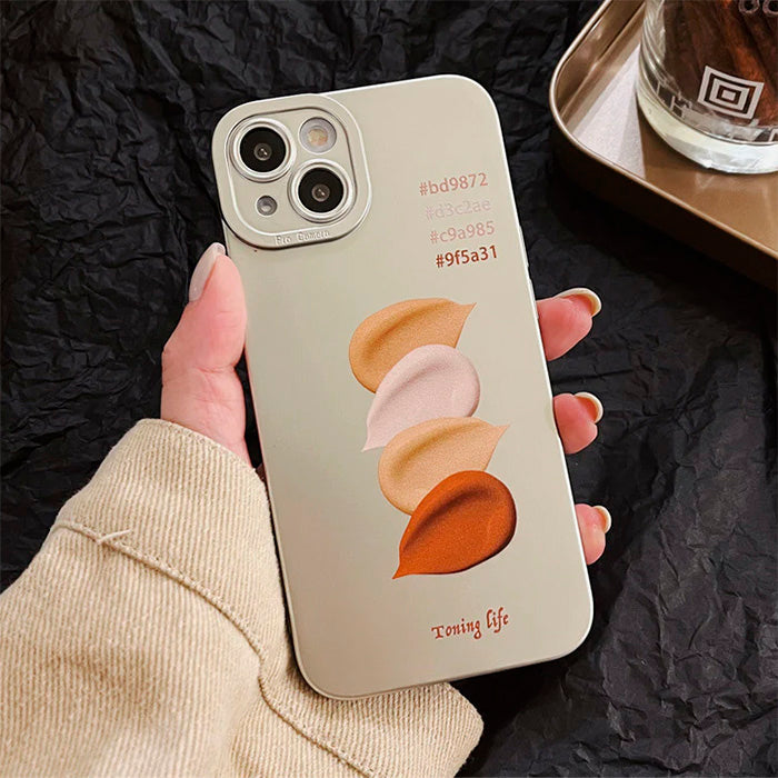 Funda para iPhone en colores crema