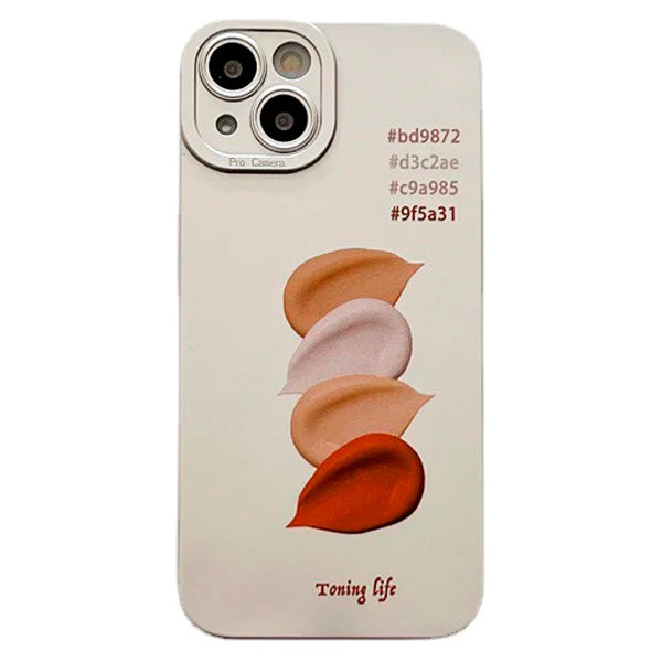 Funda para iPhone en colores crema