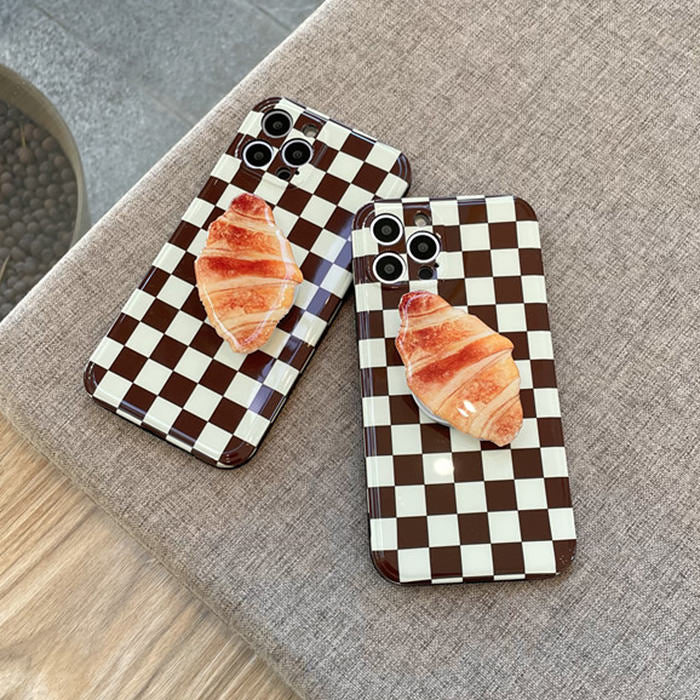 Funda para iPhone con diseño de cruasán