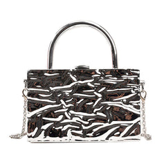 Crumpled Metal Chain Bag