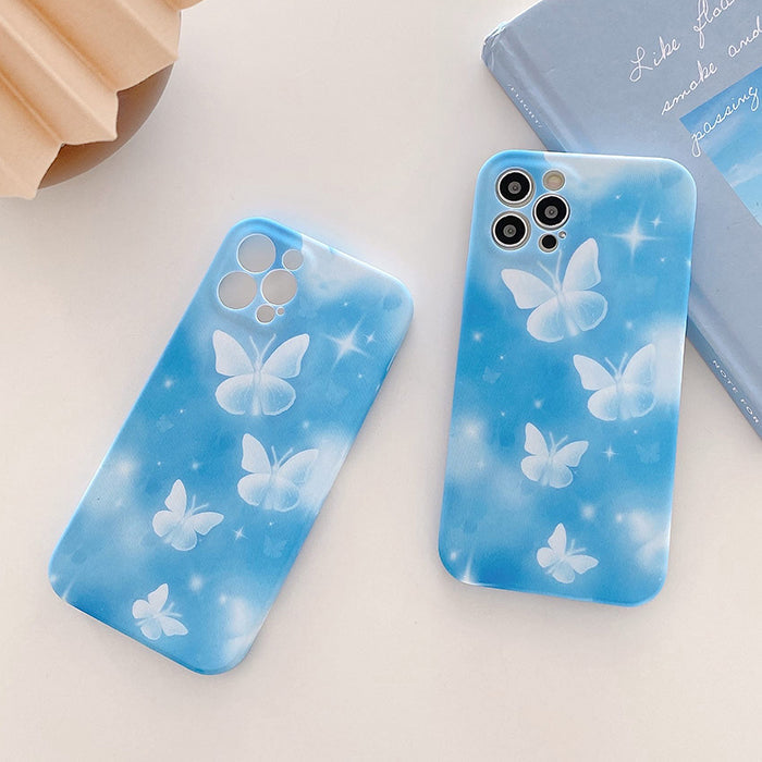 Funda para iPhone con mariposas de cristal