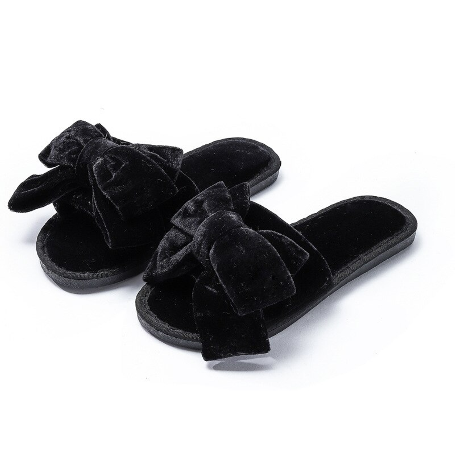 Pantuflas de felpa sintética suaves para el hogar 