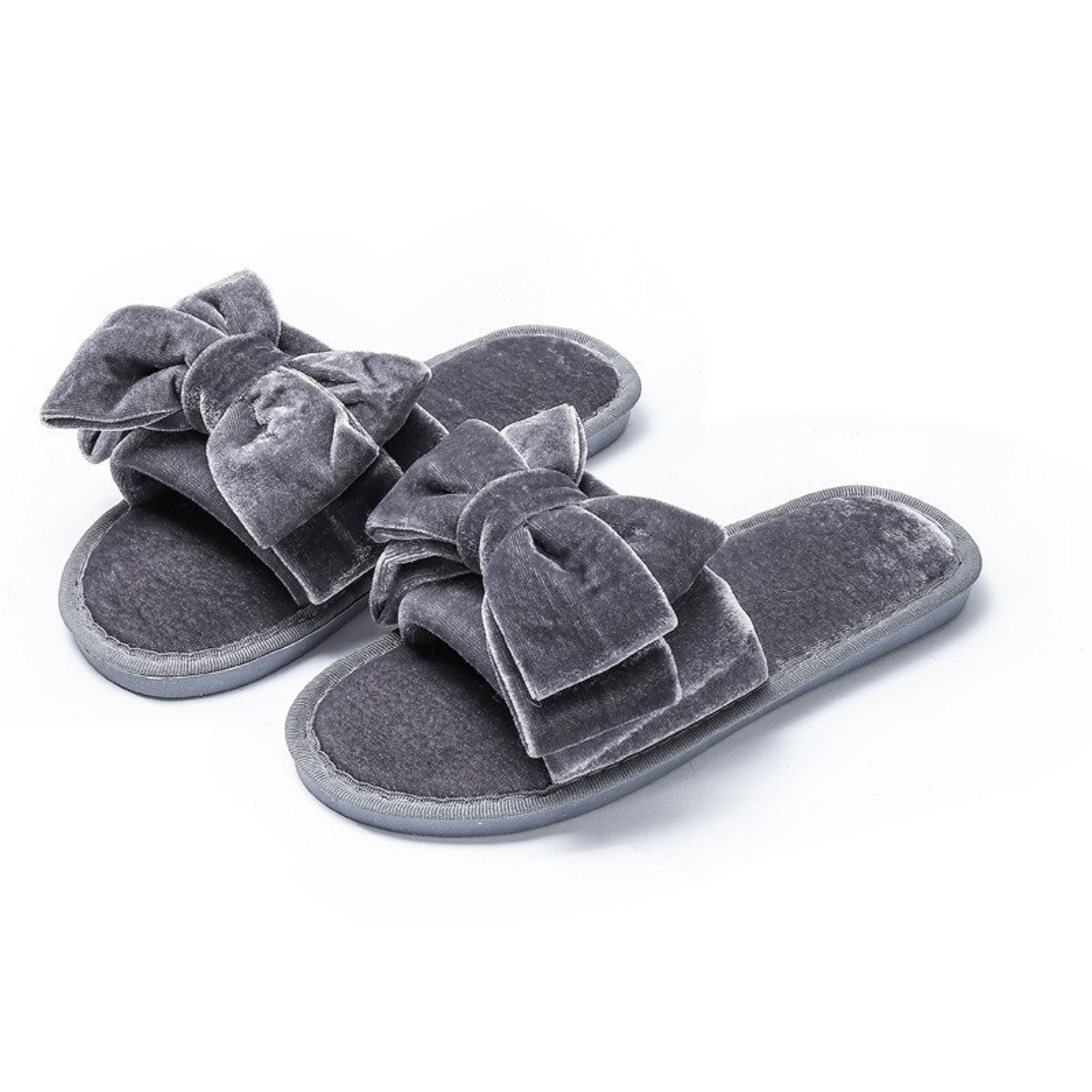 Pantuflas de felpa sintética suaves para el hogar 
