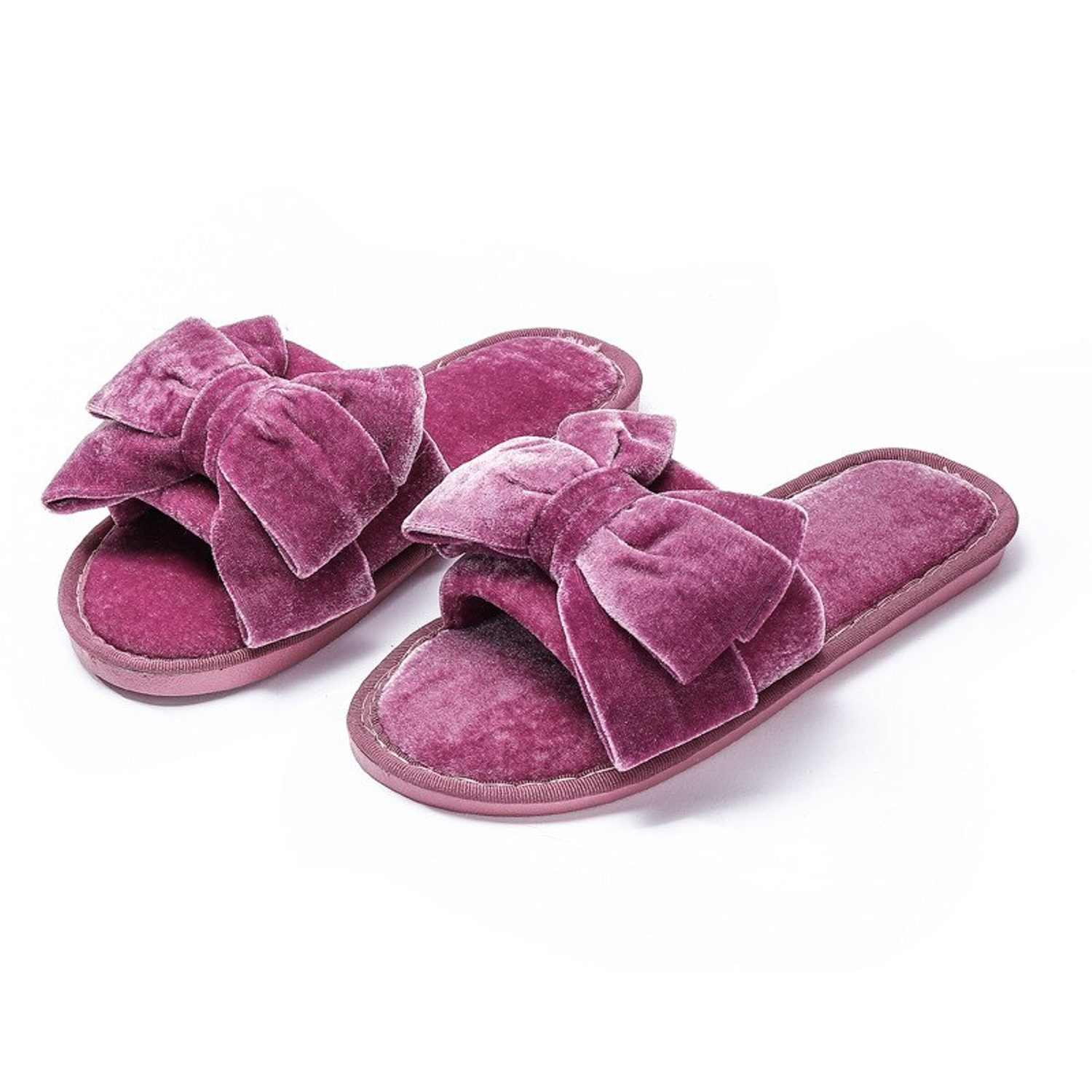 Pantuflas de felpa sintética suaves para el hogar 