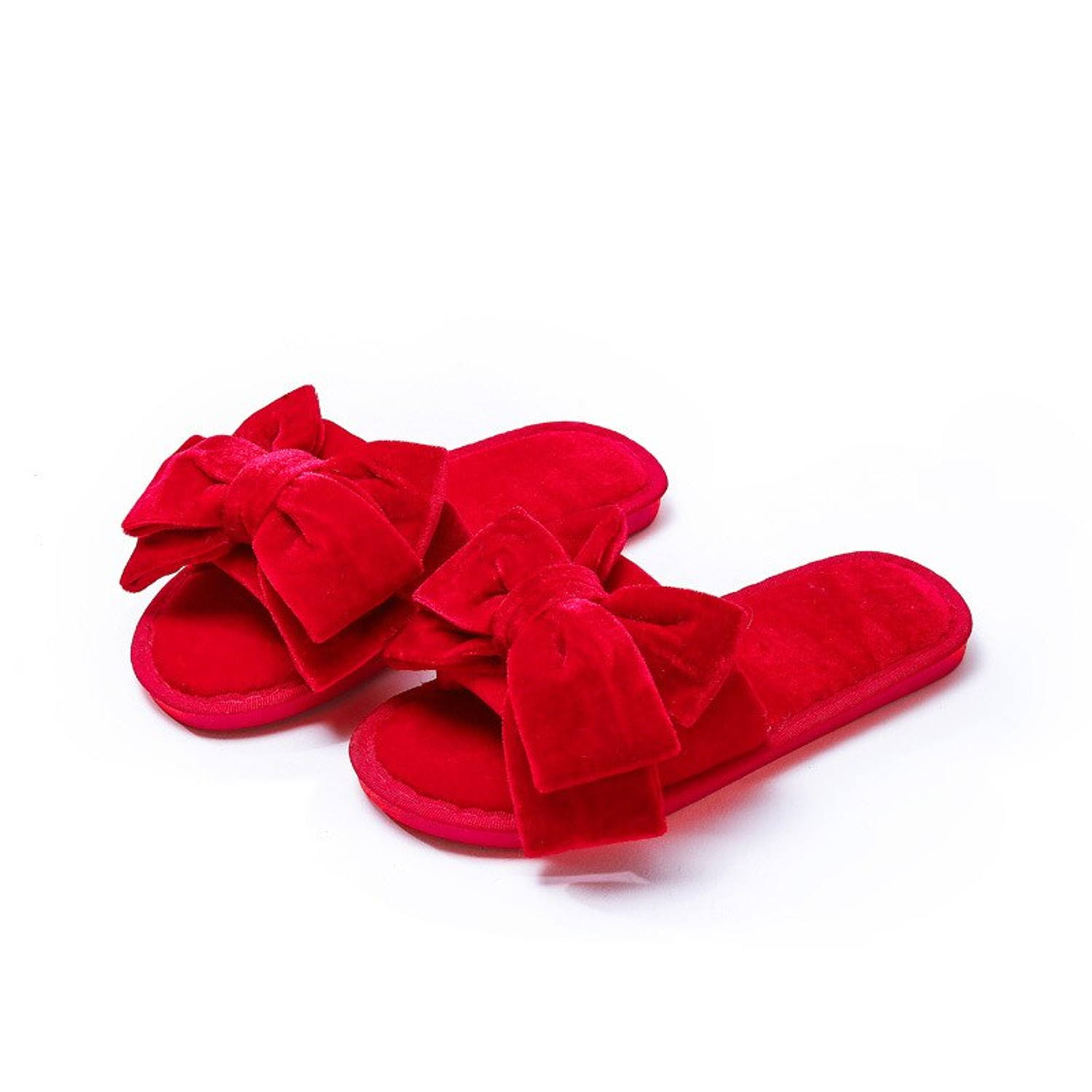 Pantuflas de felpa sintética suaves para el hogar 