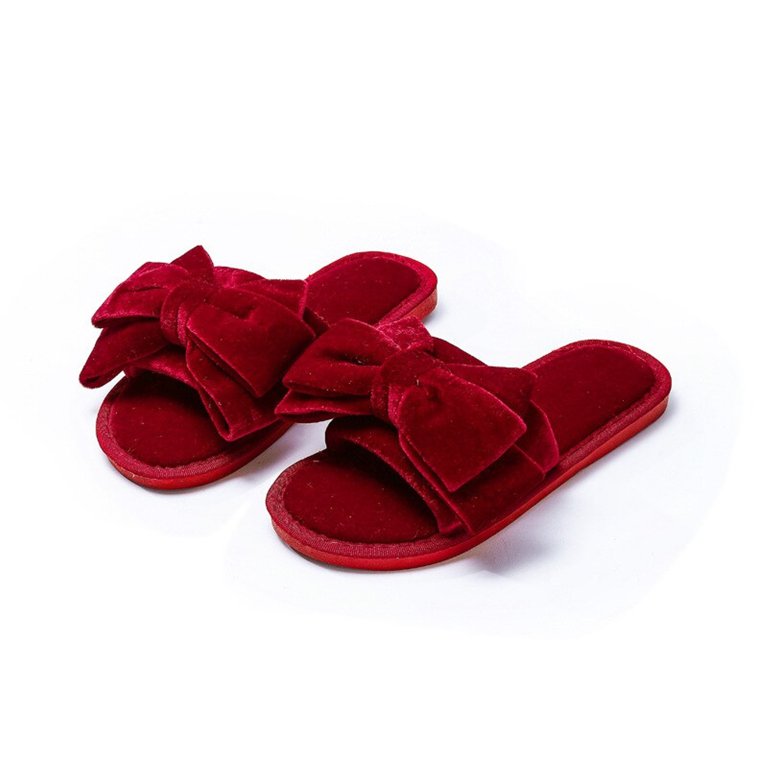 Pantuflas de felpa sintética suaves para el hogar 