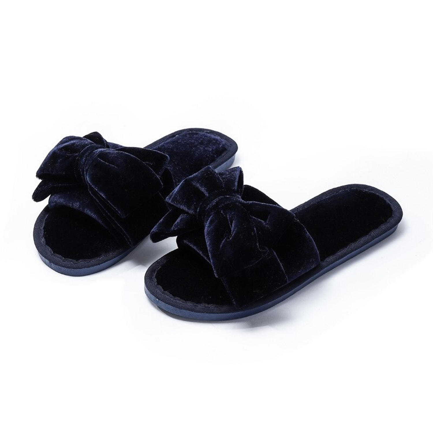 Pantuflas de felpa sintética suaves para el hogar 