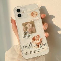 Funda para iPhone con estética de Cupido