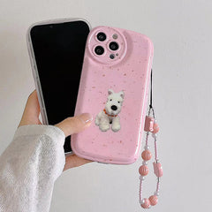 Funda para iPhone con diseño de perro adorable