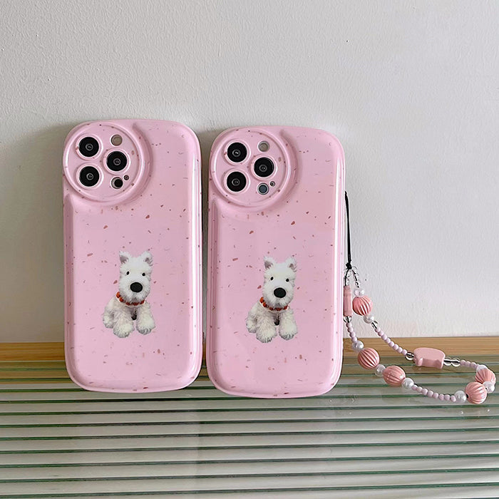 Funda para iPhone con diseño de perro adorable