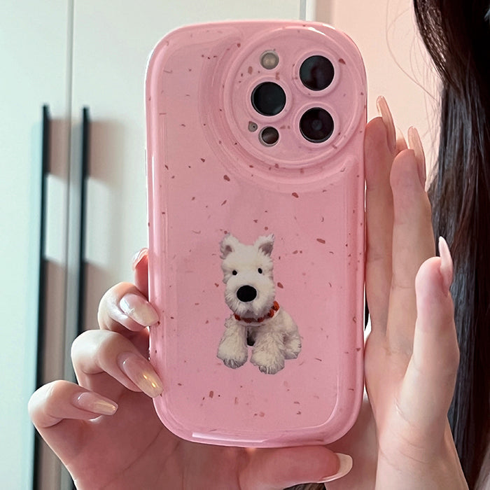 Funda para iPhone con diseño de perro adorable