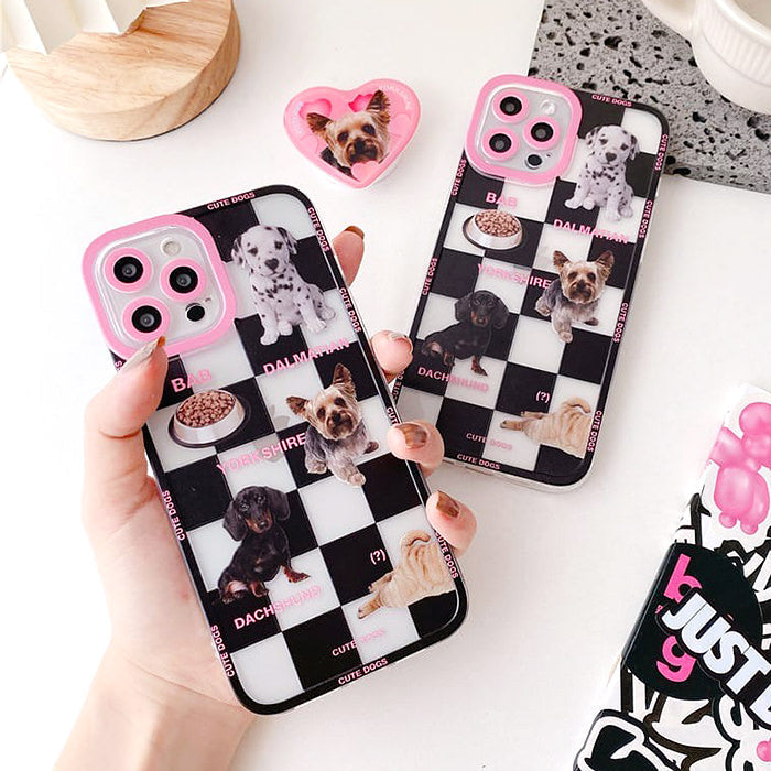 Funda para iPhone con perros lindos