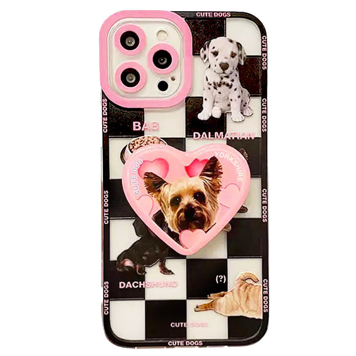 Funda para iPhone con perros lindos