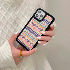 Cute Embroidery iPhone Case