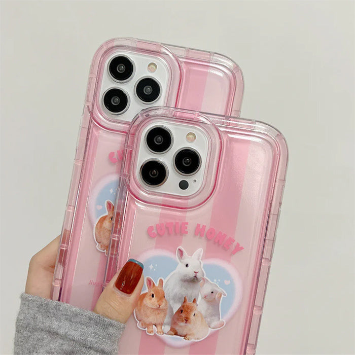 Funda para iPhone con diseño de conejito lindo