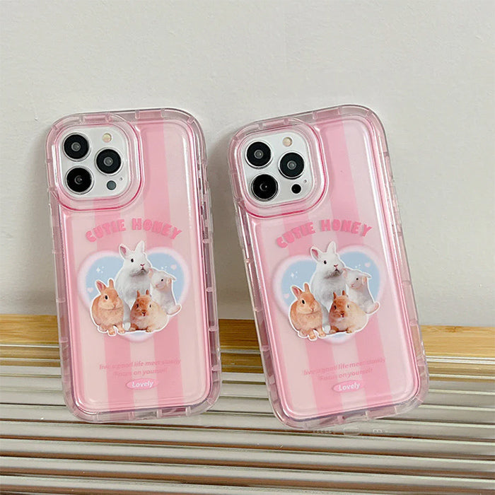 Funda para iPhone con diseño de conejito lindo