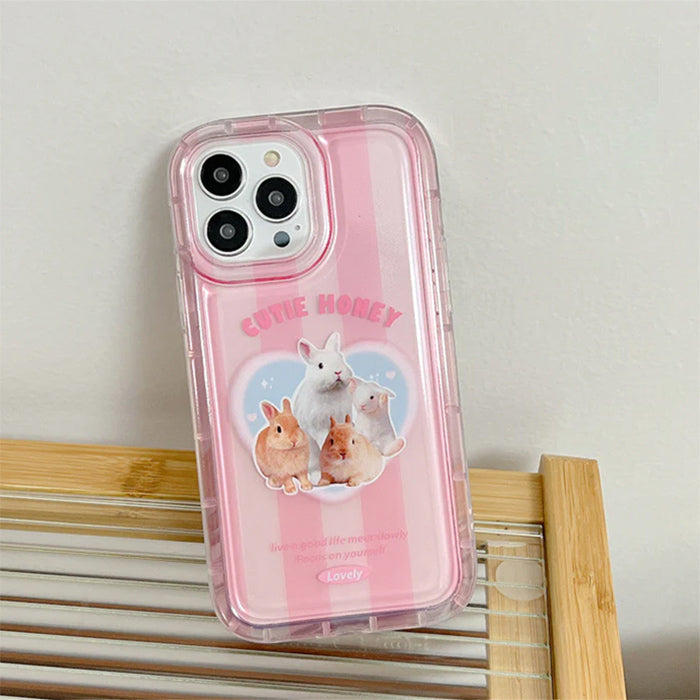 Funda para iPhone con diseño de conejito lindo