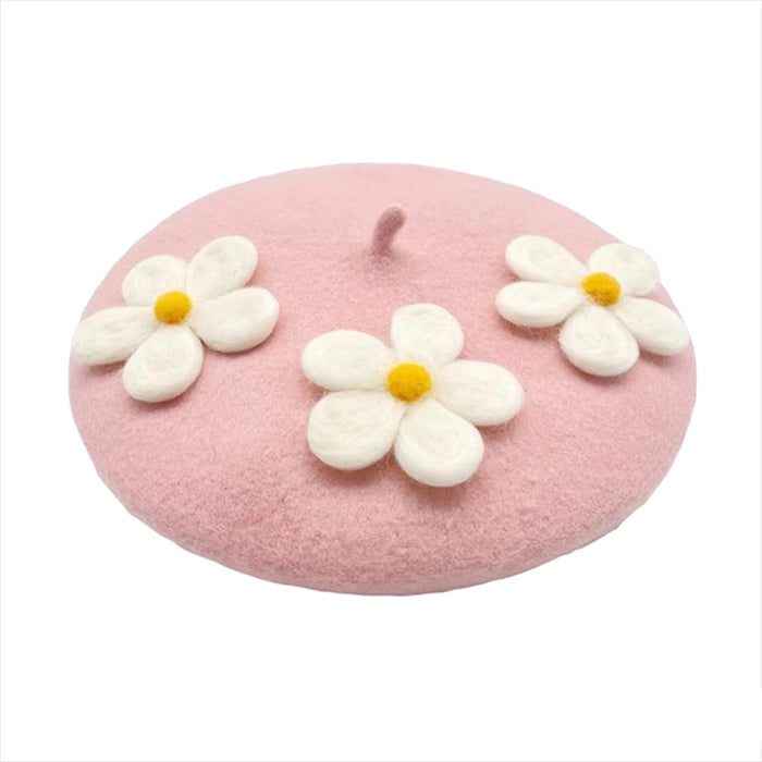 Daisy Crochet Beret