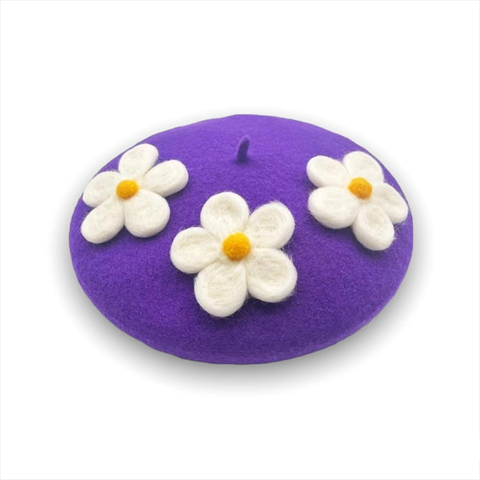 Daisy Crochet Beret