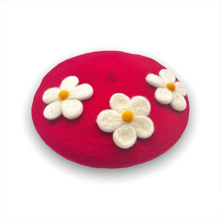 Daisy Crochet Beret