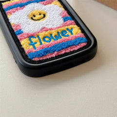 Daisy Flower Fuzzy iPhone Case