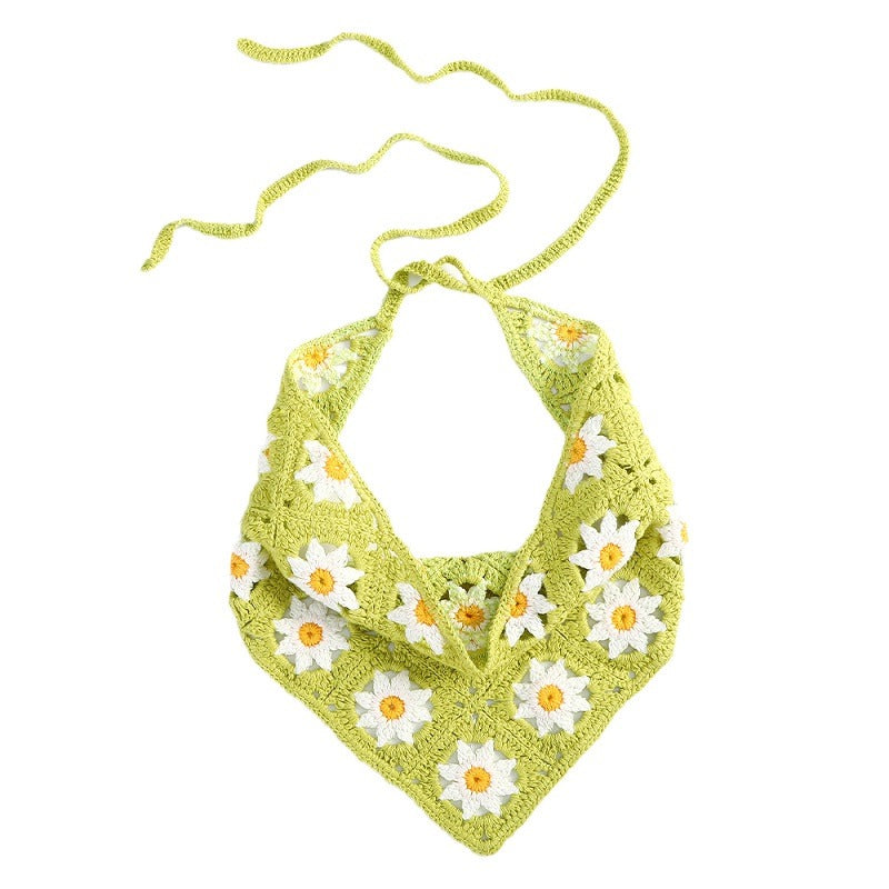 Daisy Сrochet Hair Scarf