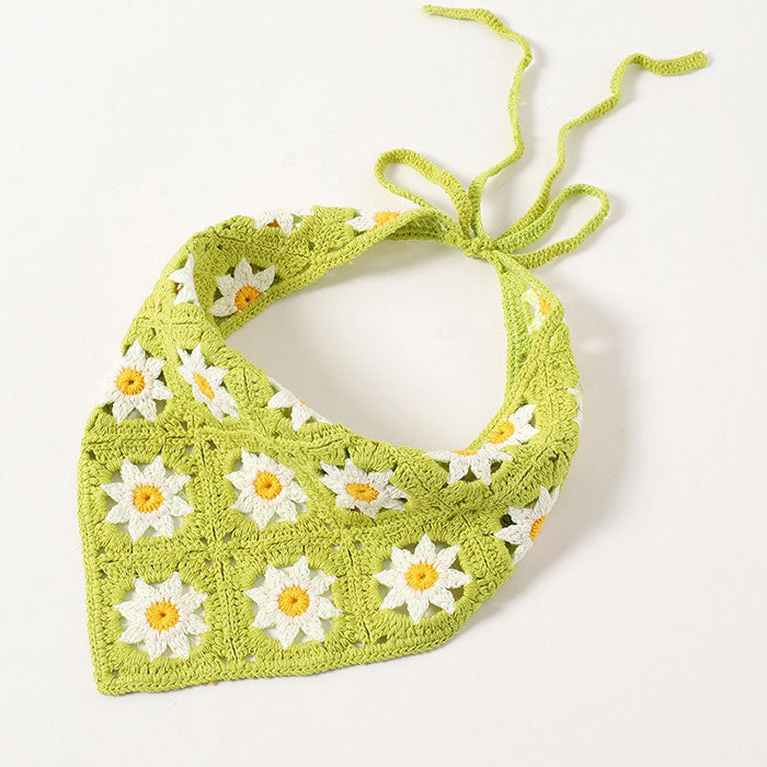 Daisy Сrochet Hair Scarf