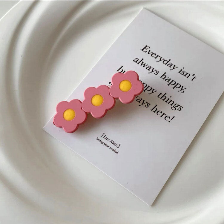 Danish Pastel Flower Hair Clips Set